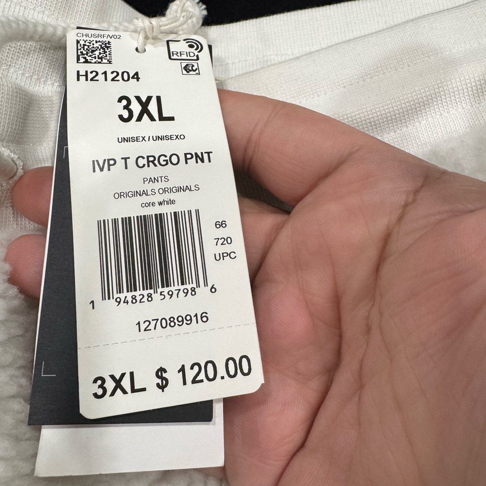 Ivy Park Icy Park Teddy Cargo Pants sz 3XL